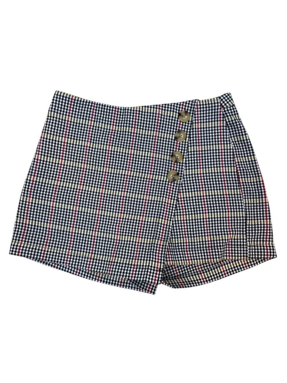 Aeropostale Plaid Skort Sz S Dark Academia Schoolgirl Highwaist Mini Skirt Y2K